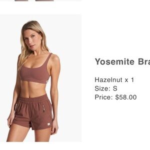 Women's Vuori Yosemite Bra